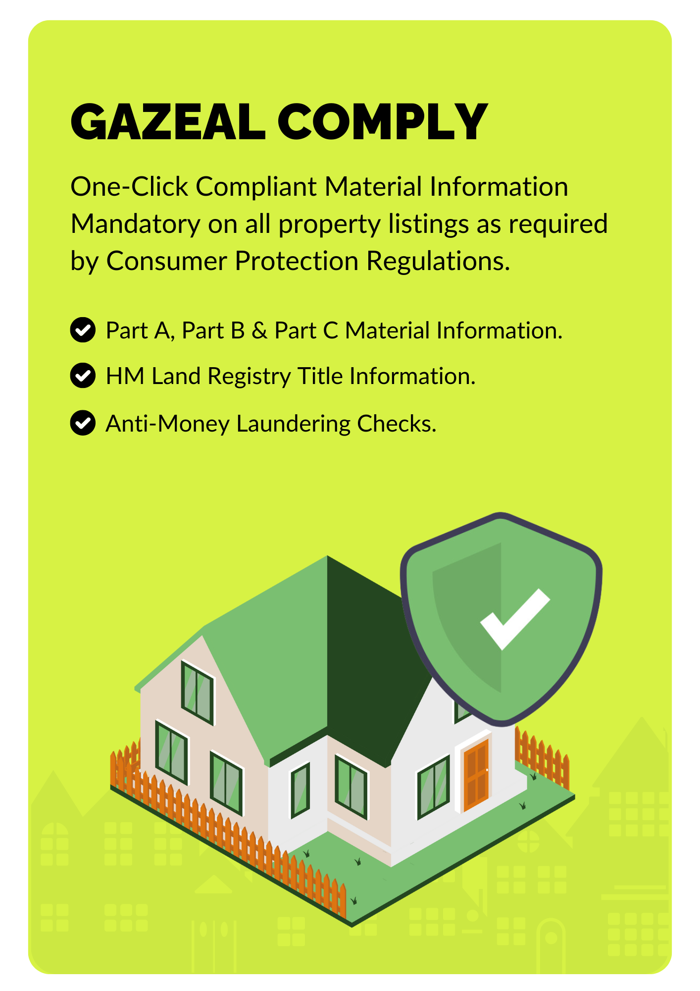Gazeal Comply: Required Material Information